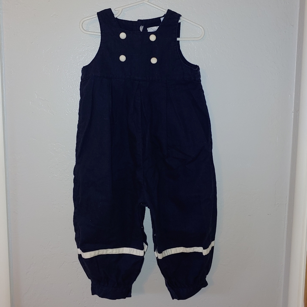 ❤️2/$20 Heartstrings Navy blue Jumpsuit, 24 months